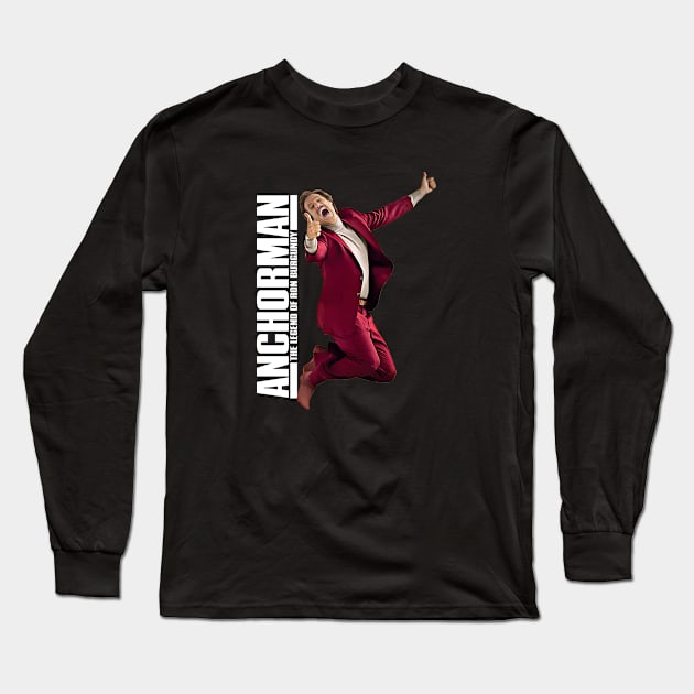 Anchorman Jump Long Sleeve T-Shirt by Story At Dawn 